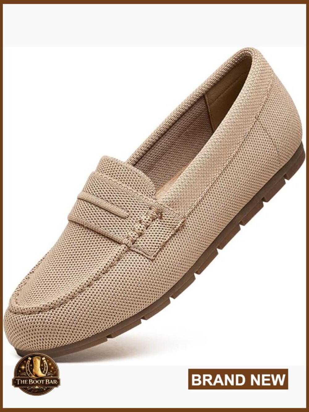 Comfortable Knit Loafers - Slip On Walking Shoes - Memory Foam Arch Support